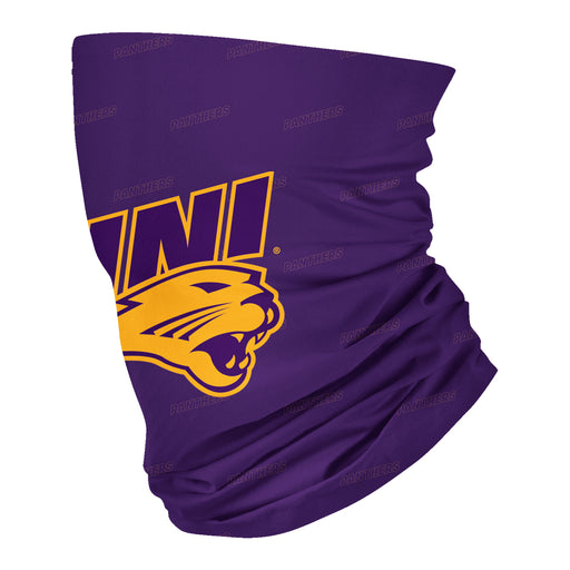 Northern Iowa Panthers Neck Gaiter Purple All Over Logo - Vive La Fête - Online Apparel Store