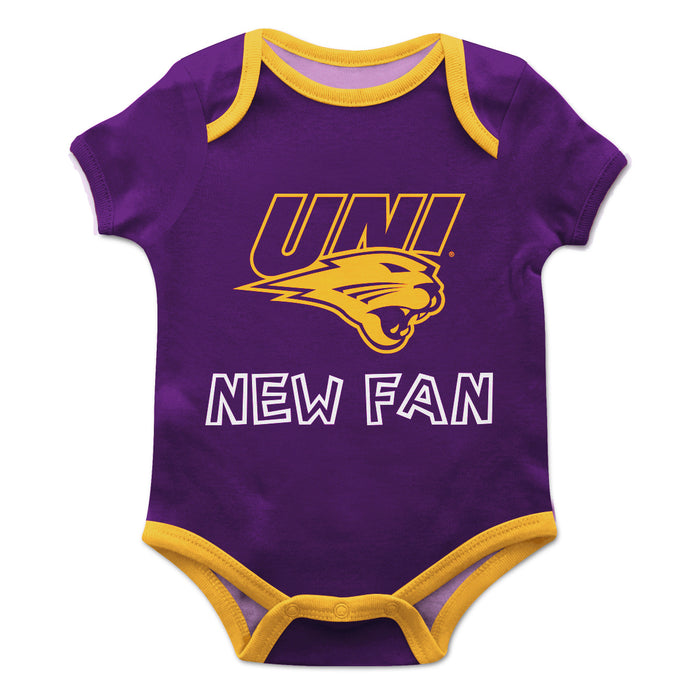 Northern Iowa Panthers Vive La Fete Infant Game Day Purple Short Sleeve Onesie New Fan Mascot Bodysuit - Vive La Fête - Online Apparel Store