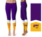 Northern Iowa Panthers Vive la Fete Game Day Collegiate Ankle Color Block Women Purple Gold Yoga Leggings - Vive La Fête - Online Apparel Store