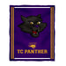 Northern Iowa Panthers Vive La Fete Kids Game Day Purple Plush Soft Minky Blanket 36 x 48 Mascot