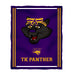 Northern Iowa Panthers Vive La Fete Kids Game Day Purple Plush Soft Minky Blanket 36 x 48 Mascot
