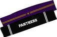 Northern Iowa Panthers Vive La Fete Girls Women Game Day Set of 2 Stretch Headbands Headbands Logo Purple and Name Black