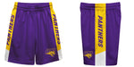 Northern Iowa Panthers Vive La Fete Game Day Purple Stripes Boys Solid Gold Athletic Mesh Short - Vive La Fête - Online Apparel Store