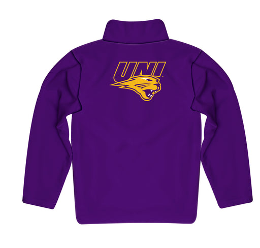 Northern Iowa Panthers  Vive La Fete Game Day Solid Purple Quarter Zip Pullover Sleeves - Vive La Fête - Online Apparel Store