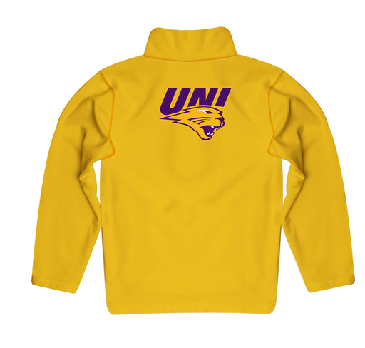 Northern Iowa Panthers  Vive La Fete Game Day Solid Gold Quarter Zip Pullover Sleeves - Vive La Fête - Online Apparel Store