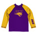 Northern Iowa Panthers Vive La Fete Purple and Gold Long Sleeve Raglan Rashguard