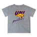 Northern Iowa Panthers Vive La Fete Script V1 Gray Short Sleeve Tee Shirt