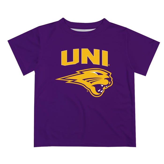 Northern Iowa Panthers Vive La Fete Boys Game Day V2 Purple Short Sleeve Tee Shirt