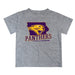 Northern Iowa Panthers Vive La Fete State Map Gray Short Sleeve Tee Shirt