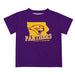 Northern Iowa Panthers Vive La Fete State Map Purple Short Sleeve Tee Shirt