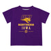 Northern Iowa Panthers Vive La Fete Soccer V1 Purple Short Sleeve Tee Shirt