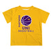 Northern Iowa Panthers Vive La Fete Basketball V1 Gold Short Sleeve Tee Shirt