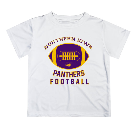 Northern Iowa Panthers Vive La Fete Football White Short Sleeve Tee Shirt - Vive La Fête - Online Apparel Store