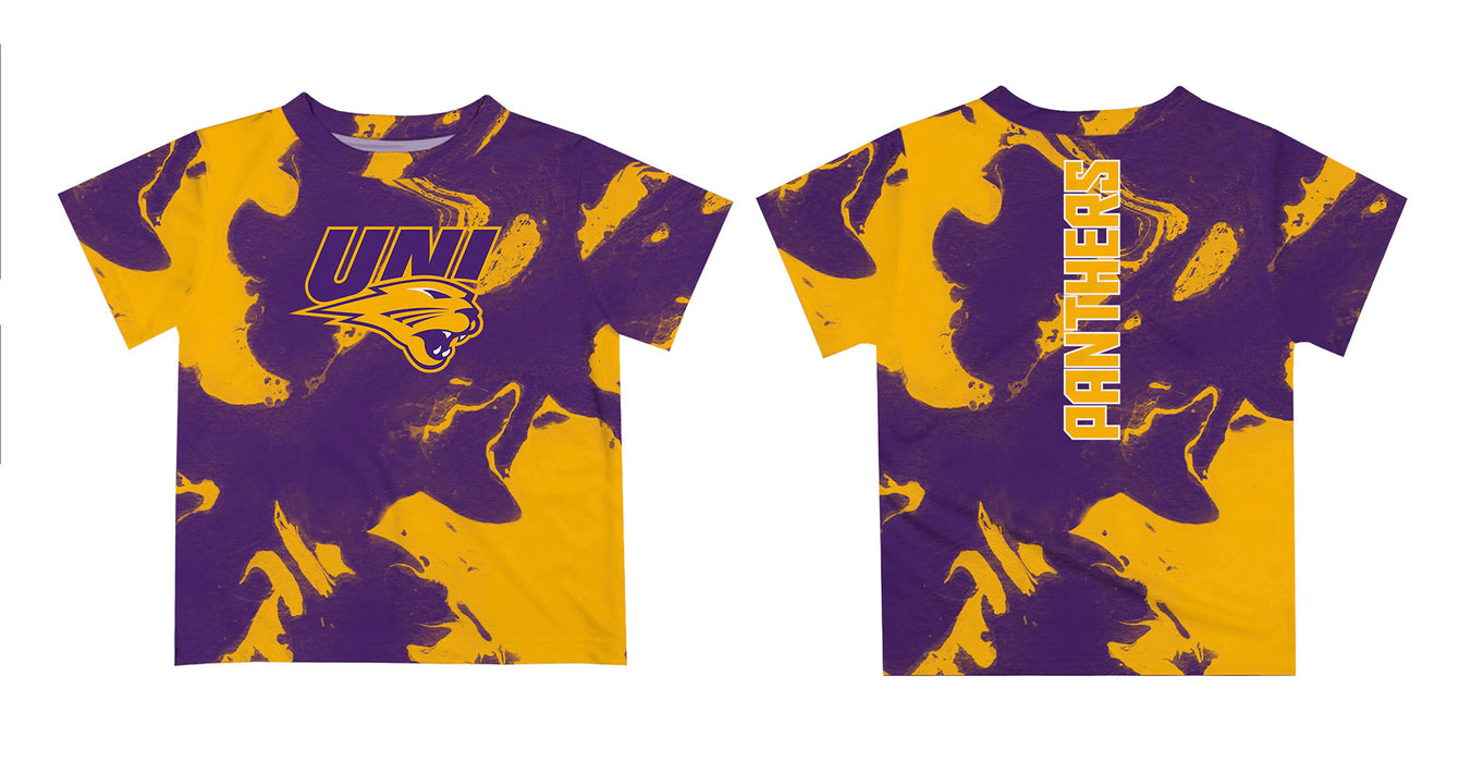 Northern Iowa Panthers Vive La Fete Marble Boys Game Day Purple Short Sleeve Tee - Vive La Fête - Online Apparel Store