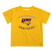 Northern Iowa Panthers Vive La Fete Boys Game Day V1 Gold Short Sleeve Tee Shirt