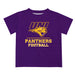 Northern Iowa Panthers Vive La Fete Football V1 Purple Short Sleeve Tee Shirt