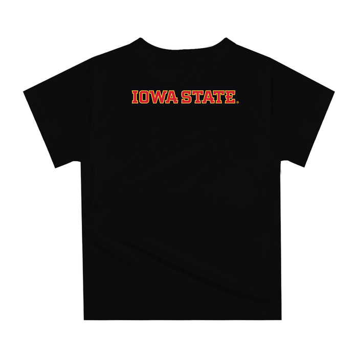 Iowa State Cyclones ISU Original Dripping Football Helmet Black T-Shirt by Vive La Fete - Vive La Fête - Online Apparel Store