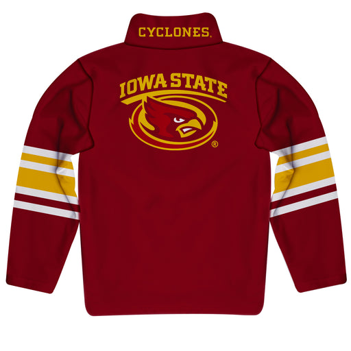 Iowa State Cyclones ISU Vive La Fete Game Day Maroon Quarter Zip Pullover Stripes on Sleeves - Vive La Fête - Online Apparel Store