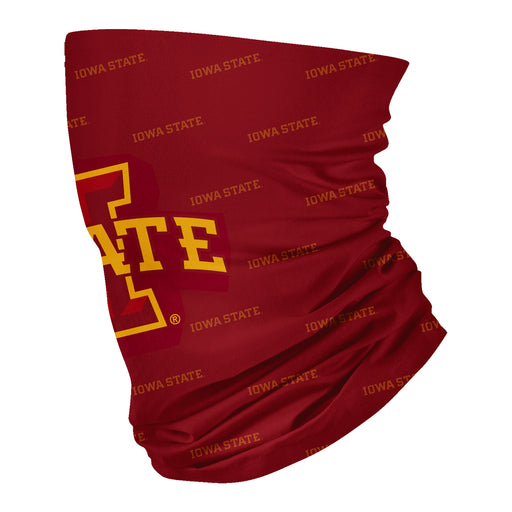Iowa State Cyclones Vive La Fete All Over Logo Game Day Collegiate Face Cover Soft 4 Way Stretch Neck Gaiter - Vive La Fête - Online Apparel Store