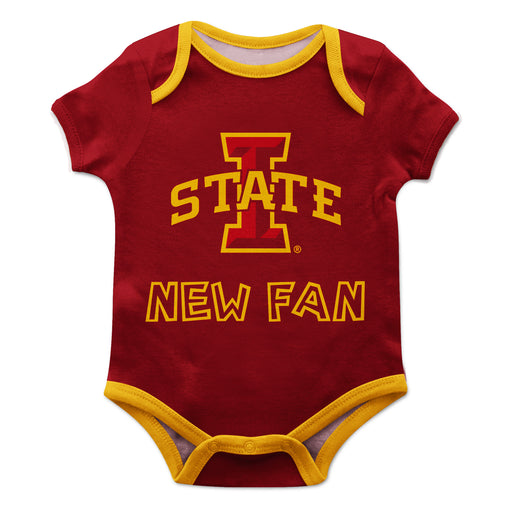 Iowa State Cyclones ISU Vive La Fete Infant Game Day Maroon Short Sleeve Onesie New Fan Logo Bodysuit - Vive La Fête - Online Apparel Store