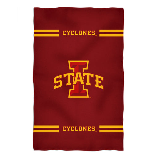Iowa State Cyclones ISU Vive La Fete Game Day Absorvent Premium Maroon Beach Bath Towel 51 x 32" Logo and Stripes" - Vive La Fête - Online Apparel Store