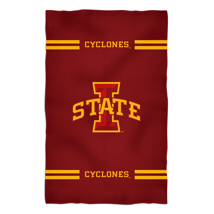 Iowa State Cyclones ISU Vive La Fete Game Day Absorvent Premium Maroon Beach Bath Towel 51 x 32" Logo and Stripes" - Vive La Fête - Online Apparel Store