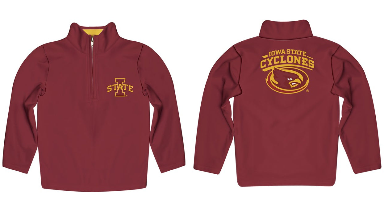 Iowa State Cyclones ISU Vive La Fete Game Day Solid Red Quarter Zip Pullover Sleeves - Vive La Fête - Online Apparel Store