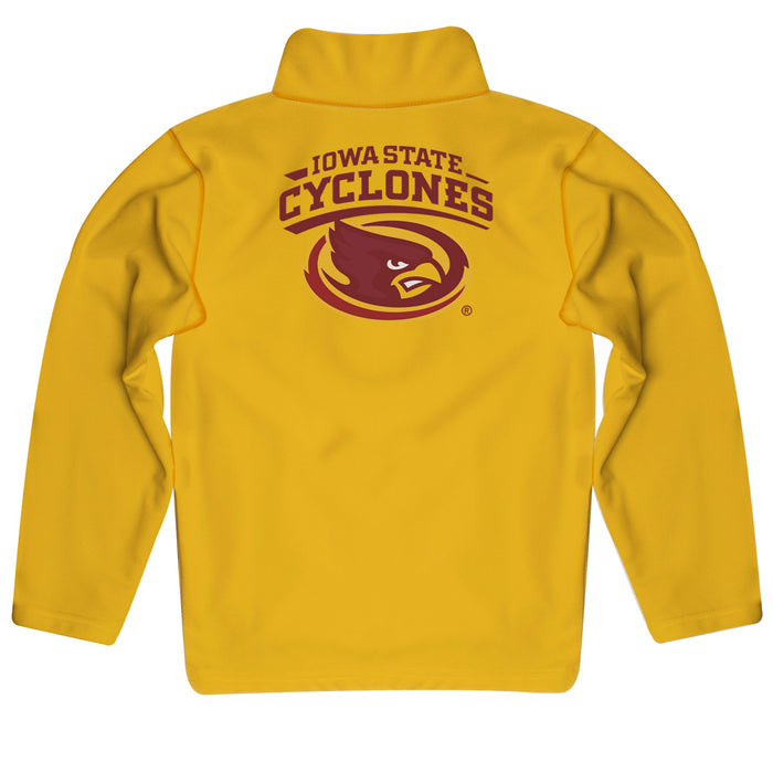 Iowa State Cyclones ISU Vive La Fete Game Day Solid Gold Quarter Zip Pullover Sleeves - Vive La Fête - Online Apparel Store