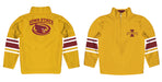 Iowa State Cyclones ISU Vive La Fete Game Day Gold Quarter Zip Pullover Stripes on Sleeves - Vive La Fête - Online Apparel Store