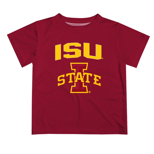 Iowa State Cyclones ISU Vive La Fete Boys Game Day V2 Maroon Short Sleeve Tee Shirt