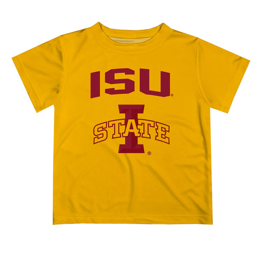 Iowa State Cyclones ISU Vive La Fete Boys Game Day V2 Gold Short Sleeve Tee Shirt