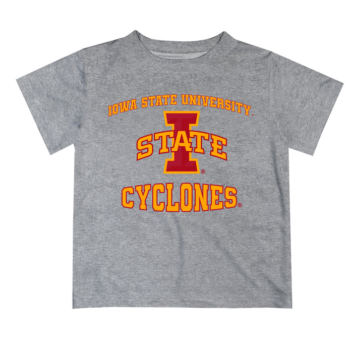 Iowa State Cyclones ISU Vive La Fete Boys Game Day V3 Heather Gray Short Sleeve Tee Shirt