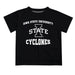 Iowa State Cyclones ISU Vive La Fete Boys Game Day V3 Black Short Sleeve Tee Shirt