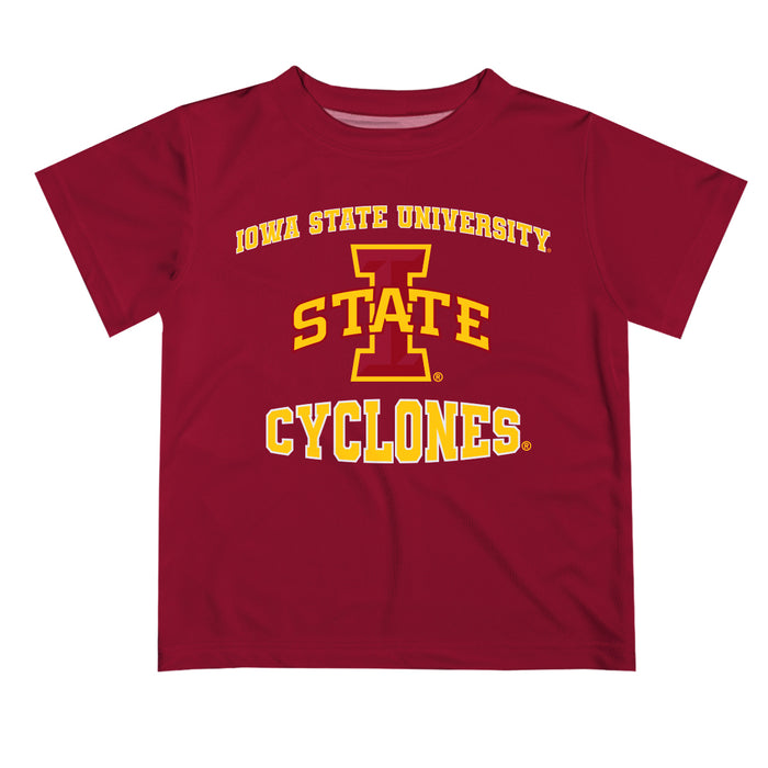 Iowa State Cyclones ISU Vive La Fete Boys Game Day V3 Maroon Short Sleeve Tee Shirt