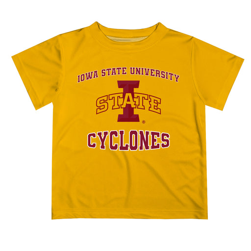 Iowa State Cyclones ISU Vive La Fete Boys Game Day V3 Gold Short Sleeve Tee Shirt
