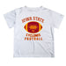 Iowa State Cyclones ISU Vive La Fete Football V2 White Short Sleeve Tee Shirt