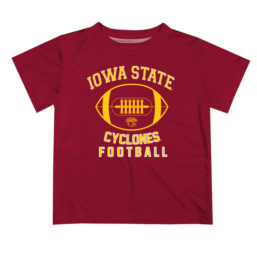 Iowa State Cyclones ISU Vive La Fete Football V2 Maroon Short Sleeve Tee Shirt