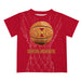 Iowa State Cyclones ISU Original Dripping Basketball Maroon T-Shirt by Vive La Fete