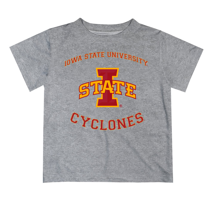 Iowa State Cyclones ISU Vive La Fete Boys Game Day V1 Heather Gray Short Sleeve Tee Shirt
