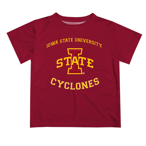 Iowa State Cyclones ISU Vive La Fete Boys Game Day V1 Maroon Short Sleeve Tee Shirt
