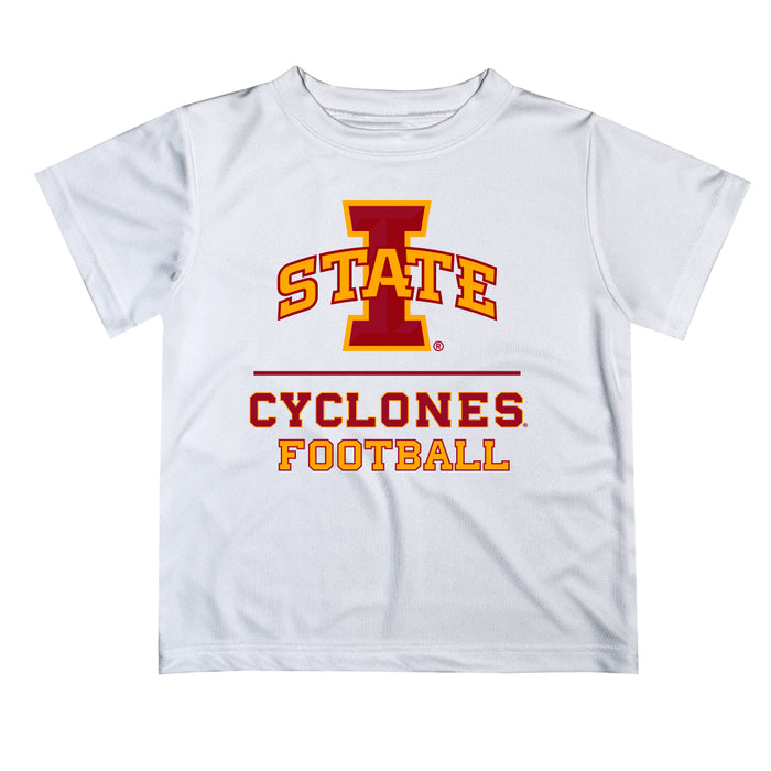 Iowa State Cyclones ISU Vive La Fete Football V1 White Short Sleeve Tee Shirt