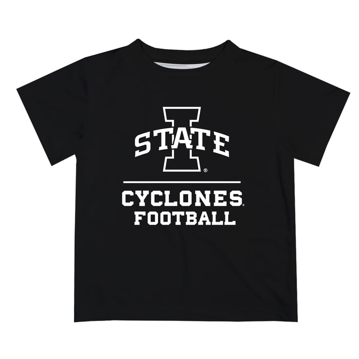 Iowa State Cyclones ISU Vive La Fete Football V1 Black Short Sleeve Tee Shirt