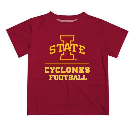 Iowa State Cyclones ISU Vive La Fete Football V1 Maroon Short Sleeve Tee Shirt