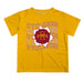 Iowa State Cyclones ISU Vive La Fete Gold Art V1 Short Sleeve Tee Shirt