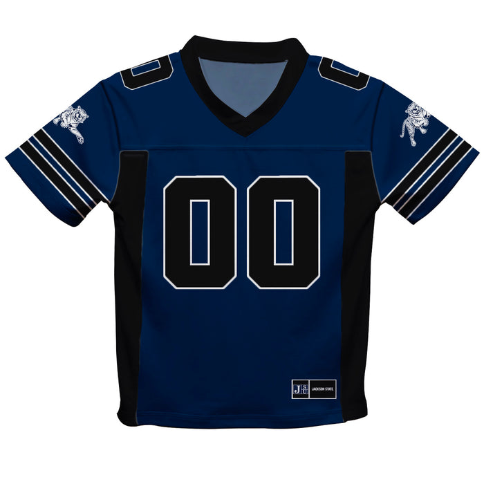 Jackson State University Tigers Vive La Fete Game Day Blue Boys Fashion Football T-Shirt