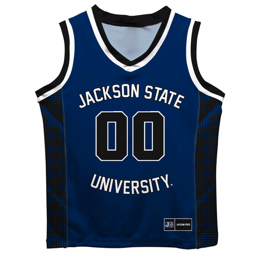 Jackson State University Tigers Vive La Fete Game Day Blue Boys Fashion Basketball Top