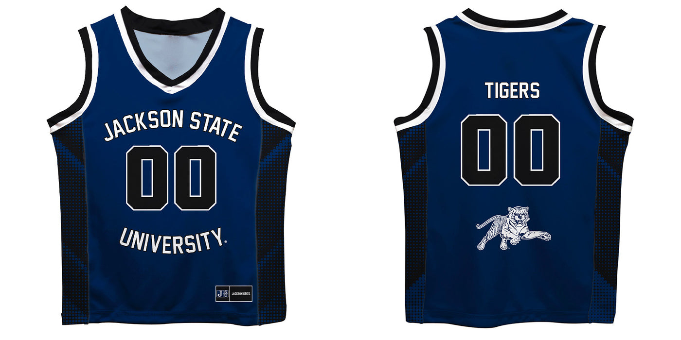 Jackson State University Tigers Vive La Fete Game Day Blue Boys Fashion Basketball Top - Vive La Fête - Online Apparel Store