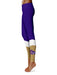 James Madison University Dukes Vive la Fete Game Day Collegiate Ankle Color Block Women Purple Gold Yoga Leggings - Vive La Fête - Online Apparel Store