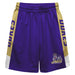 James Madison Dukes Vive La Fete Game Day Purple Stripes Boys Solid Gold Athletic Mesh Short
