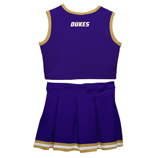 James Madison University Dukes Vive La Fete Game Day Purple Sleeveless Cheerleader Set - Vive La Fête - Online Apparel Store